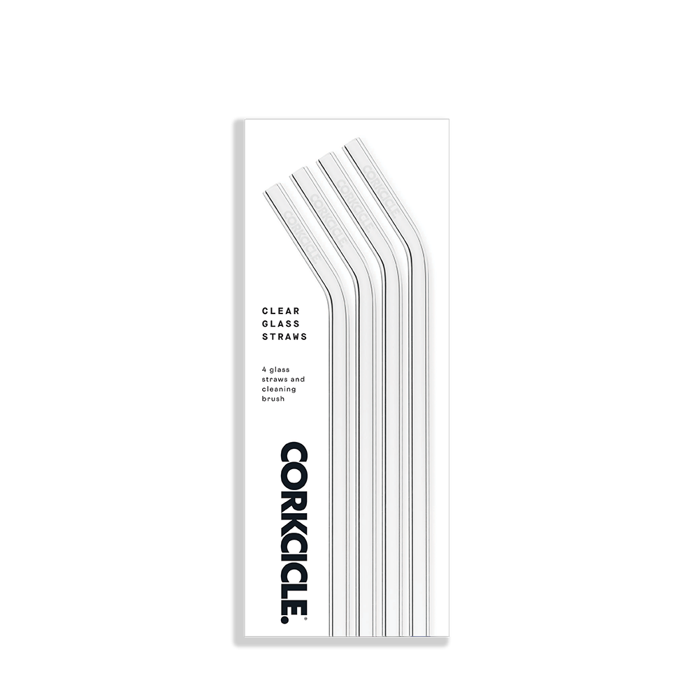 Glass Straw Set - Modern Clean Pick Carry