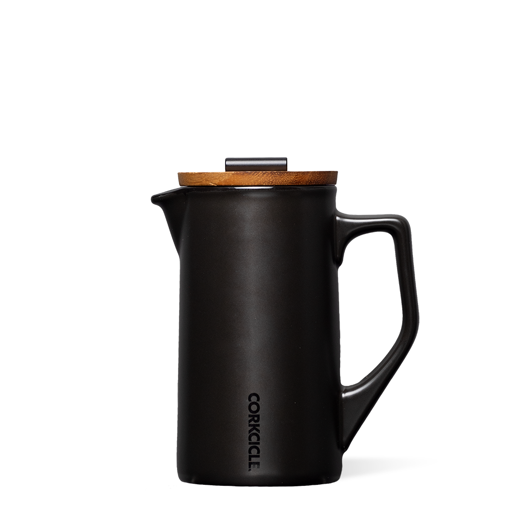 Ceramic French Press - Soft Fresh Carry Choice - Matte Black