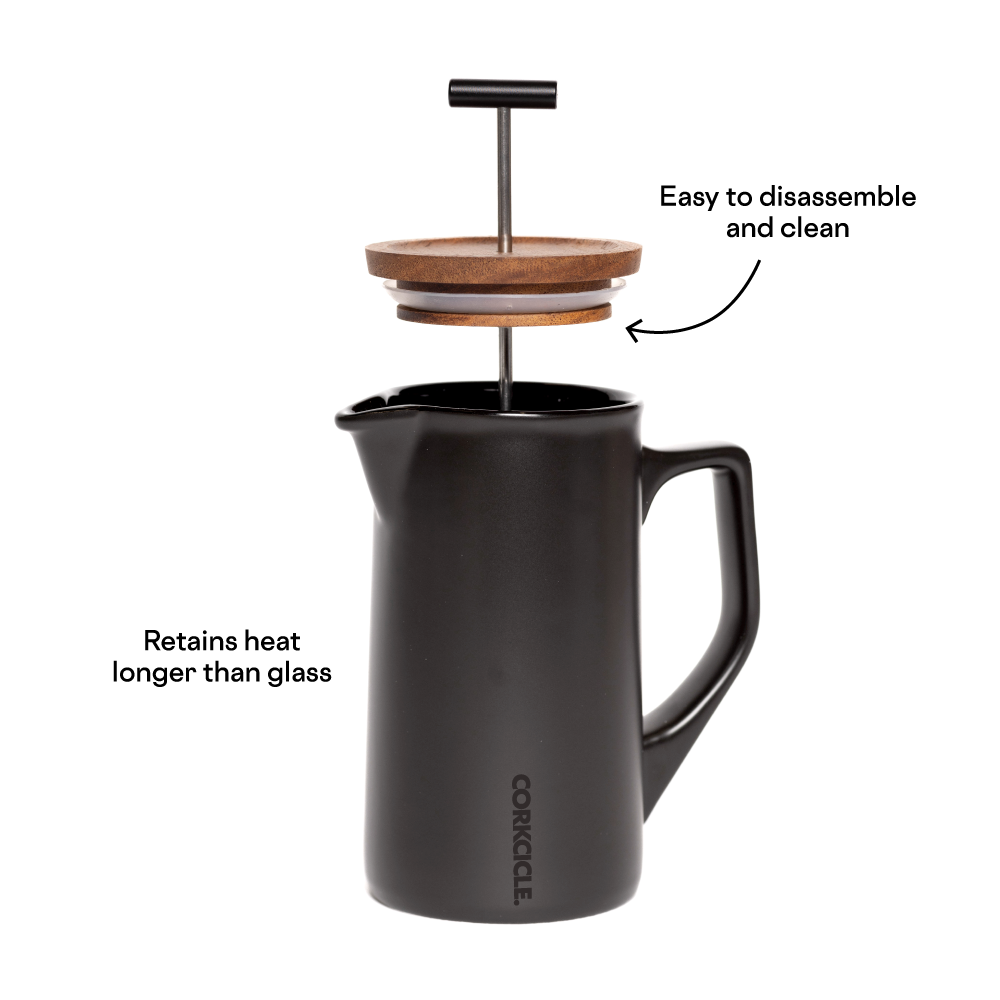 Ceramic French Press - Soft Fresh Carry Choice